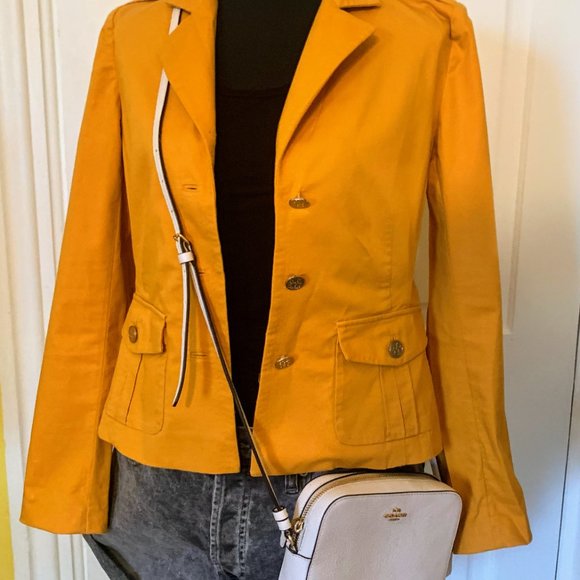 Tory Burch Mustard Yellow Blazer - Picture 5 of 7
